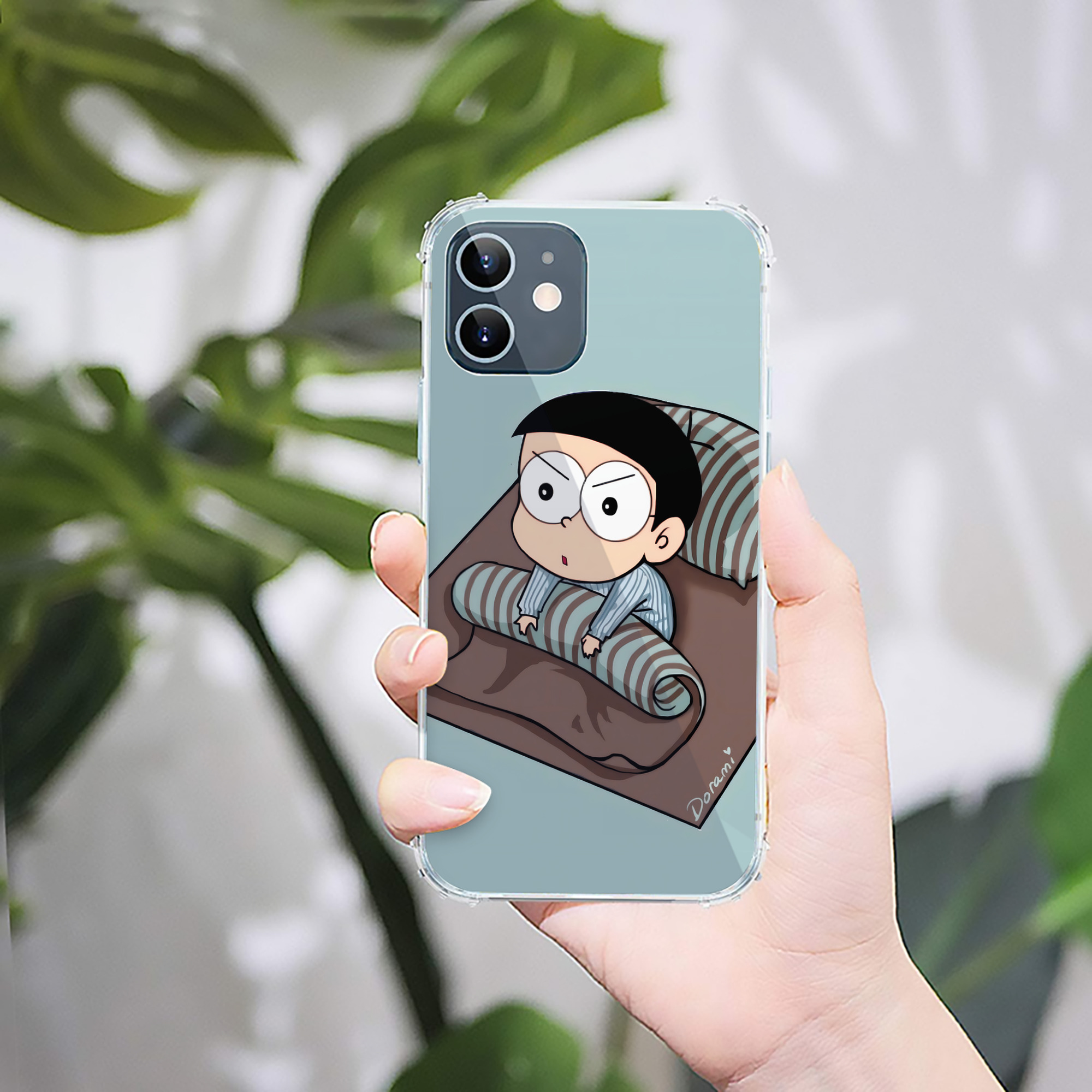 （画像用） ドラえもん Doraemon 【iPhone 12シリーズ対応】透明スマホケース（クリアソフトケース）